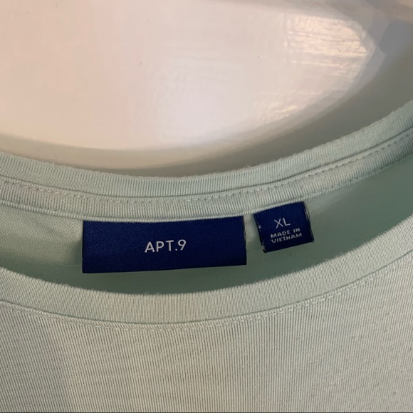 Apt. 9 Mint Striped Tee - Picture 4 of 5